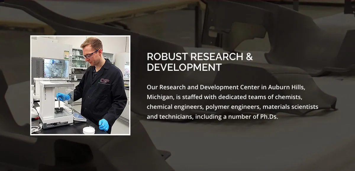 our research & development center is staffed